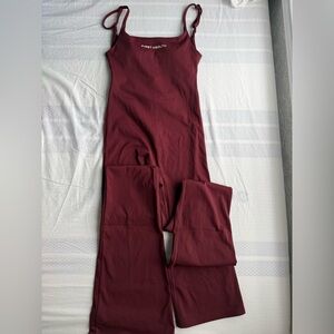 Women's Burgundy First Health Jumpsuit